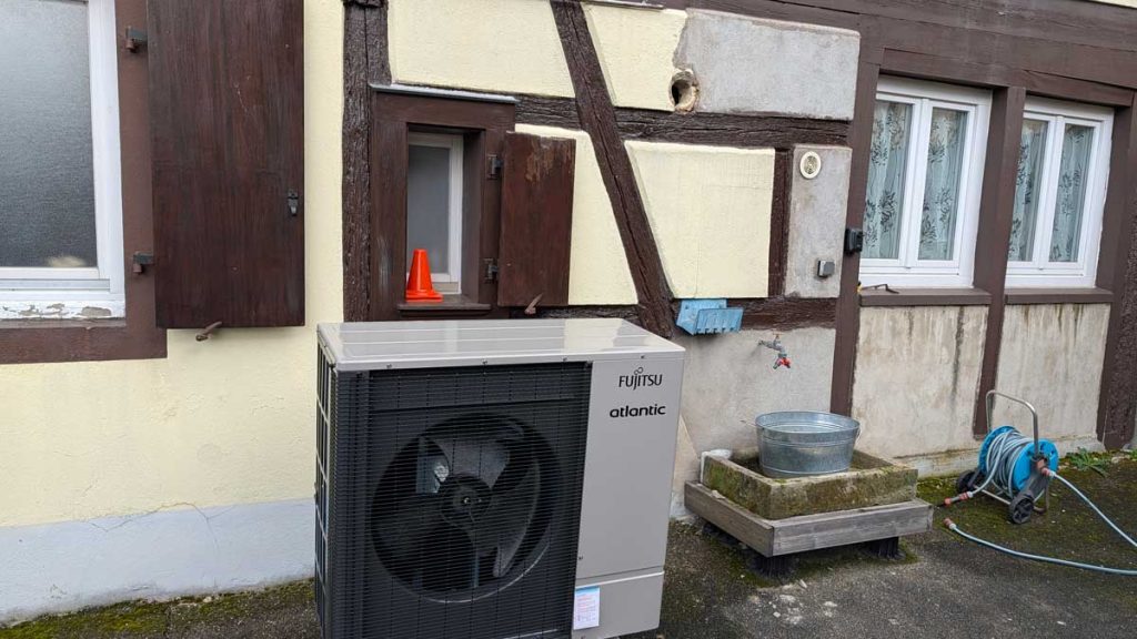 Installation système hybride Atlantic et pompe à chaleur pour plancher chauffant à Gerstheim proche de Erstein